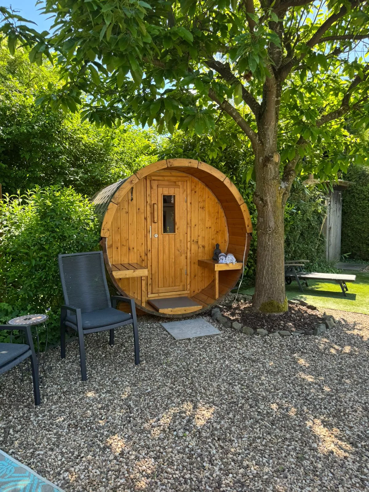 Sauna im Garten